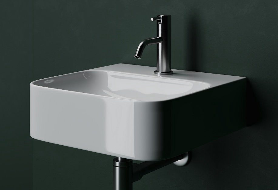 Раковина Ceramicanova CN2005 подвесная прямоугольная 43.5, санфарфор купить,NaN