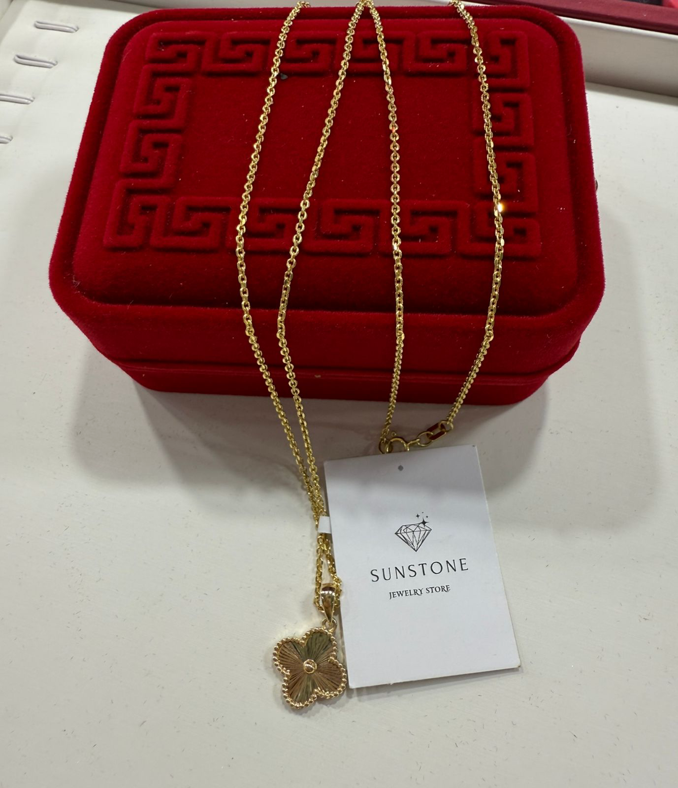 Комплект Sunstone S221  55см 3.2гр золото 585 купить,260000
