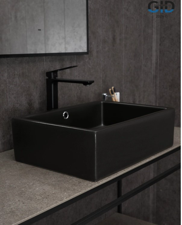 Раковина GID-ceramic N9129bg накладная прямоугольная 50, керамика купить,104873