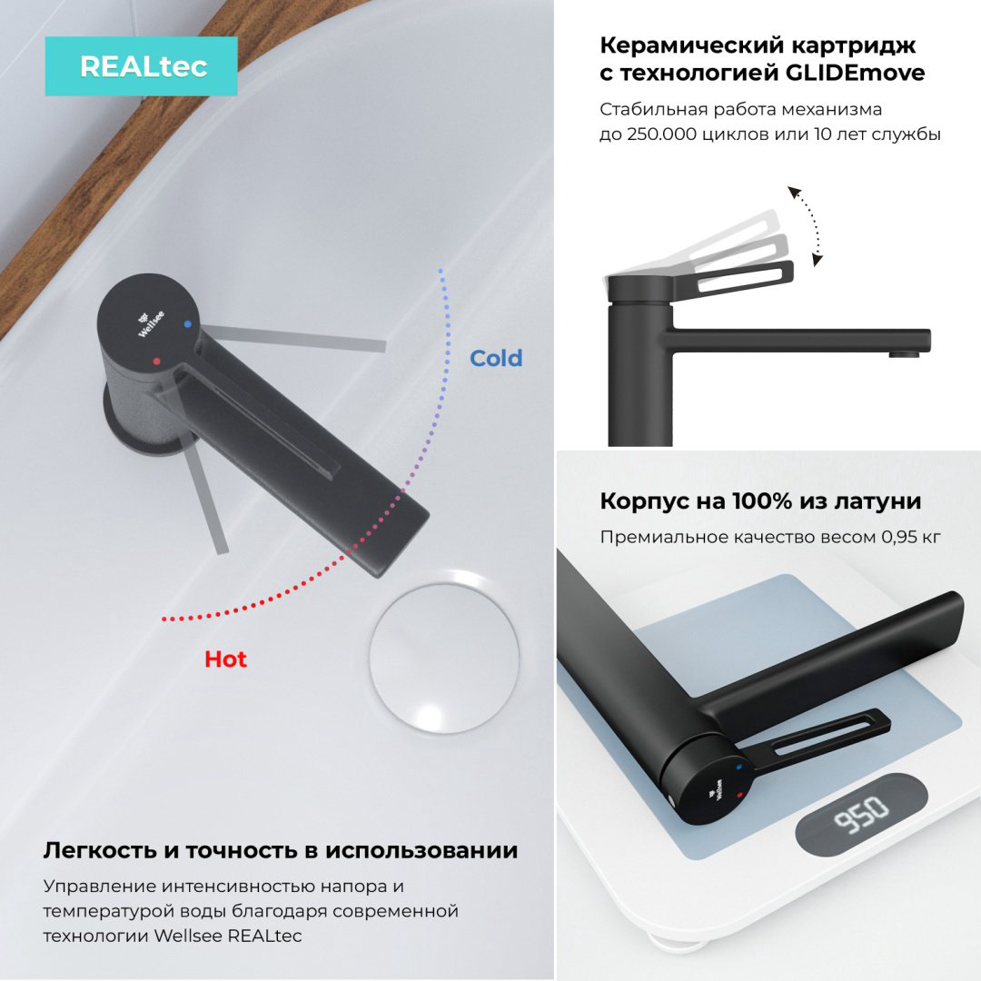Раковина Wellsee 201007507, Eclatant 2.0 (состоит из 151401000, 182402000, 182105000, 182140000, 182147000, 182147000, 182502000, 1825070 накладная прямоугольная 45, фаянс купить,NaN