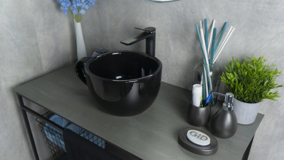 Раковина GID-ceramic Nc9077 накладная круглая 40, керамика
