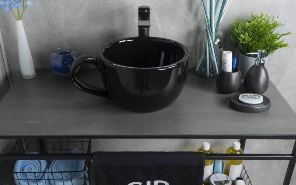 Раковина GID-ceramic Nc9077 накладная круглая 40, керамика купить,0