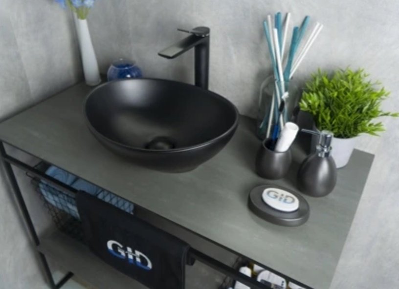 Раковина GID-ceramic Nc901 накладная овальная 41, керамика