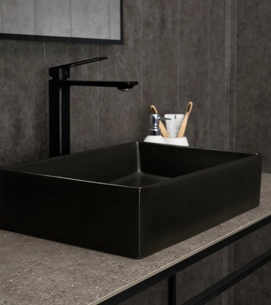 Раковина GID-ceramic Bm1204 накладная прямоугольная 45, керамика купить,NaN