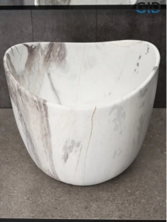 Раковина GID-ceramic Mnc9303 накладная нестандартная 36, керамика