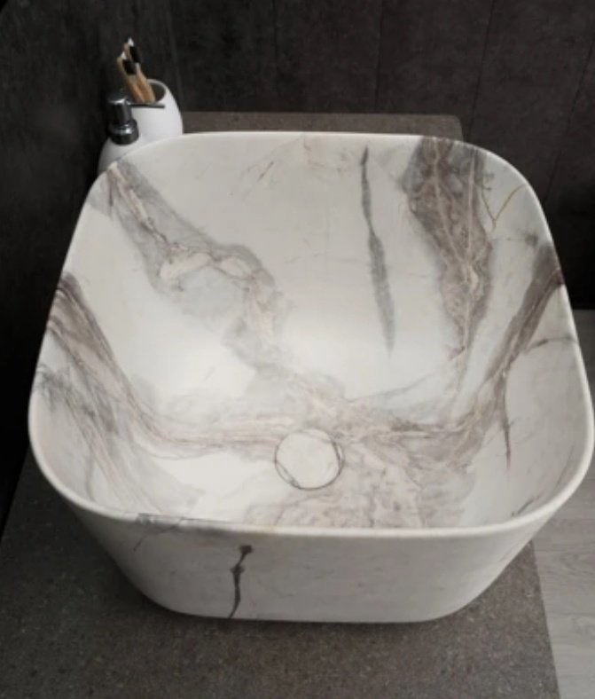 Раковина GID-ceramic Mnc9301 накладная квадратная 36, керамика купить,120196