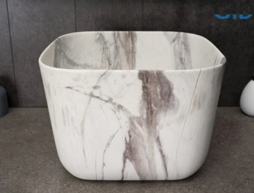 Раковина GID-ceramic Mnc9301 накладная квадратная 36, керамика купить,120196