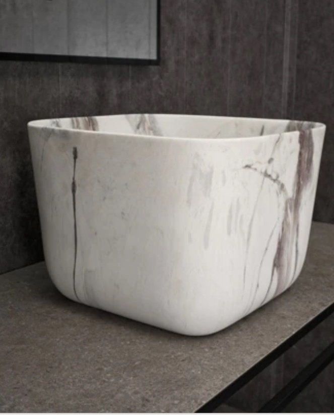 Раковина GID-ceramic Mnc9301 накладная квадратная 36, керамика