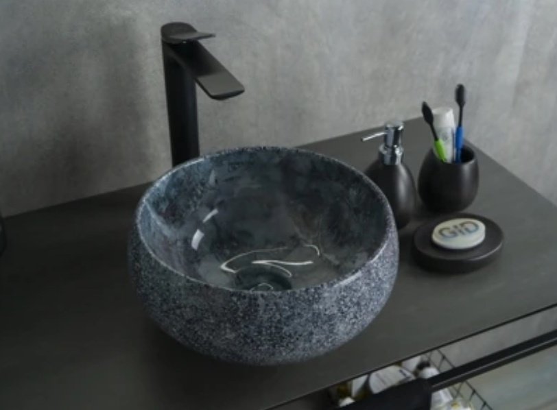 Раковина GID-ceramic Mnc481 накладная круглая 32, керамика