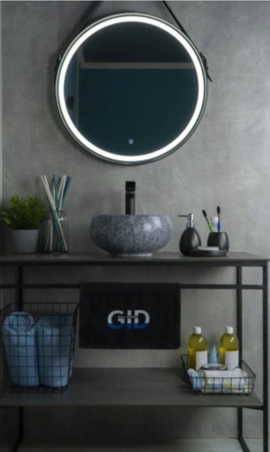 Раковина GID-ceramic Mnc481 накладная круглая 32, керамика