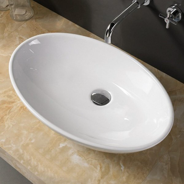 Раковина Comforty 7689 накладная овальная 38, санфарфор купить,NaN