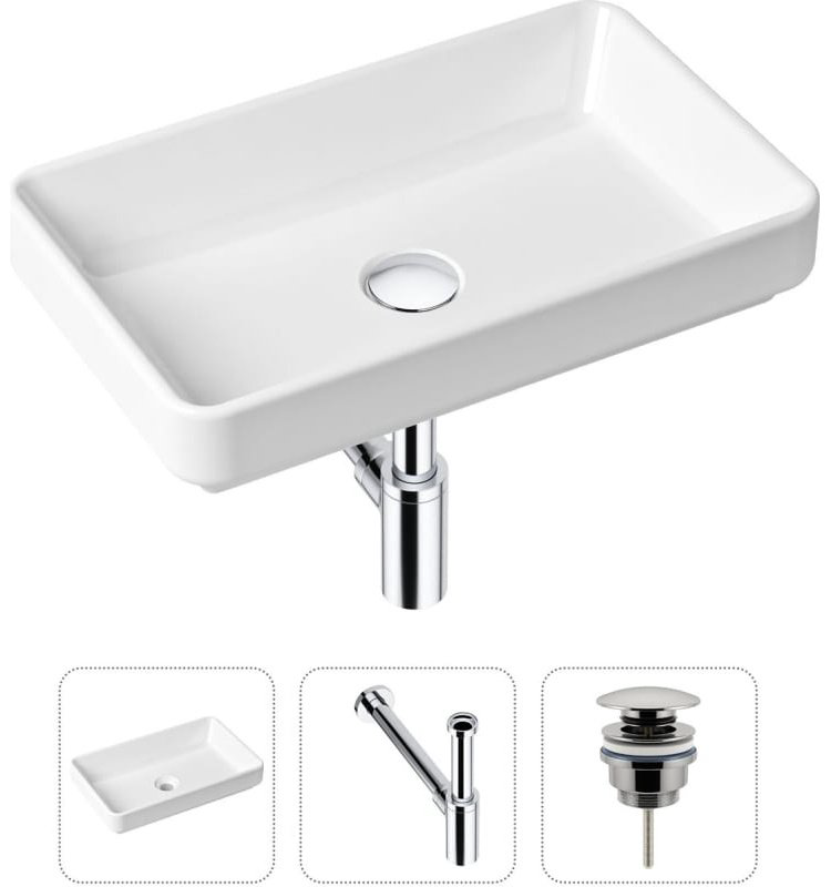 Раковина Lavinia Boho Bathroom Sink 21520114 накладная прямоугольная 34, санфарфор