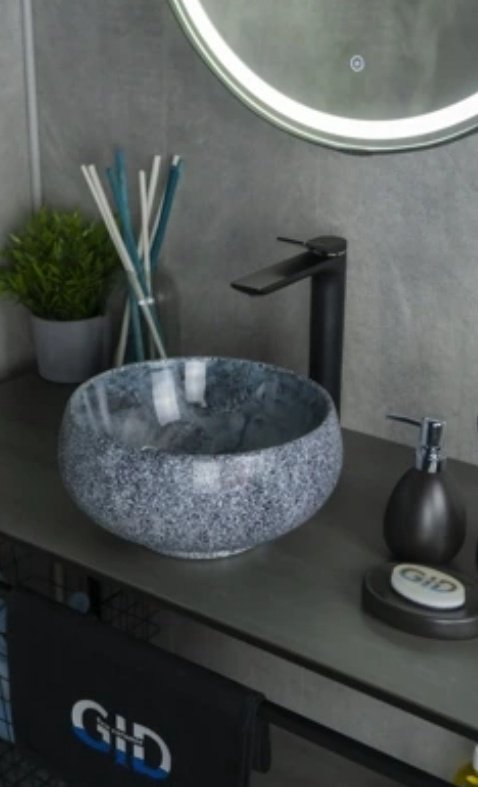 Раковина GID-ceramic Mnc481 накладная круглая 32, керамика купить,NaN