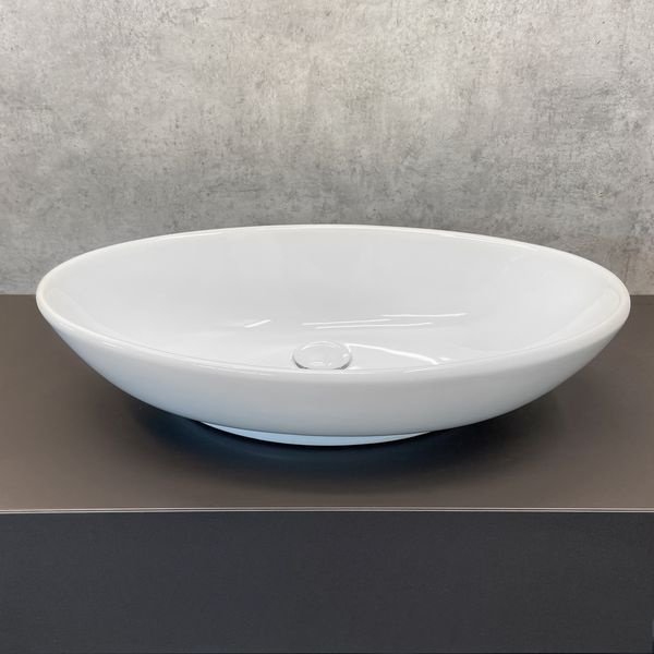 Раковина Comforty 7689 накладная овальная 38, санфарфор