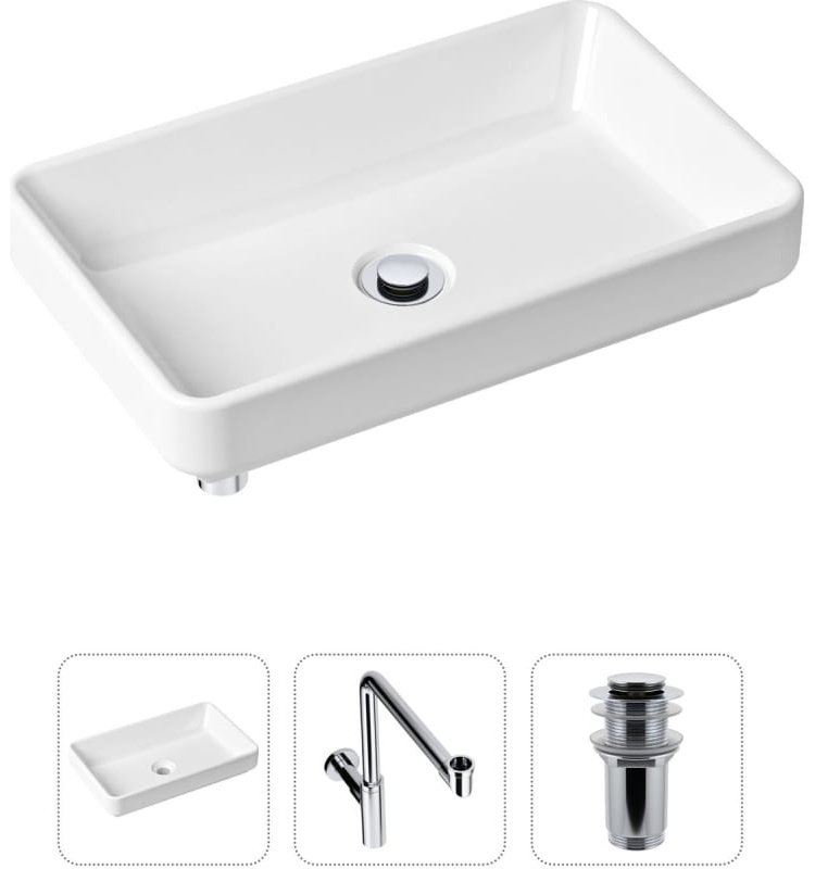 Раковина Lavinia Boho Bathroom Sink 21520153 накладная прямоугольная 34, санфарфор