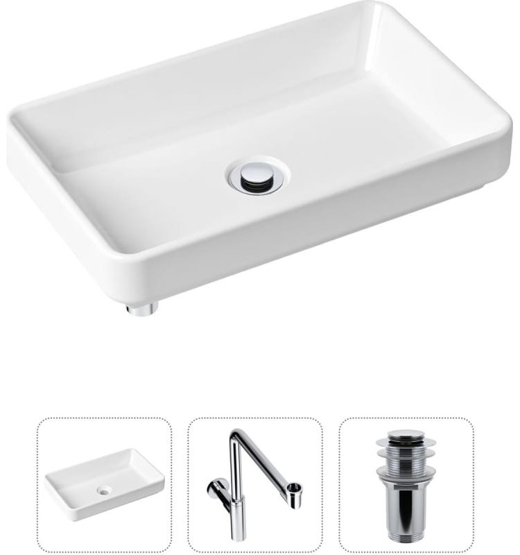 Раковина Lavinia Boho Bathroom Sink 21520153 накладная прямоугольная 34, санфарфор