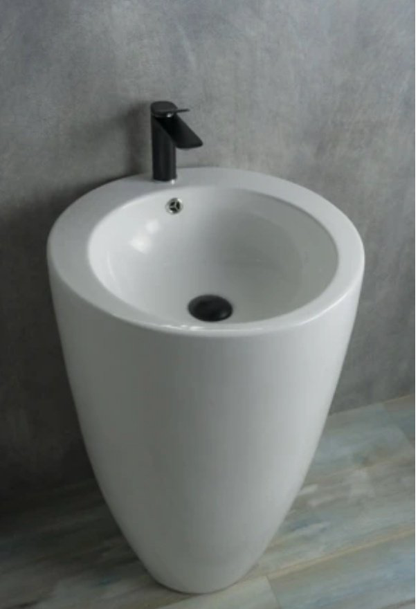 Раковина GID-ceramic Nb133 с пьедесталом круглая 49, керамика купить,398597