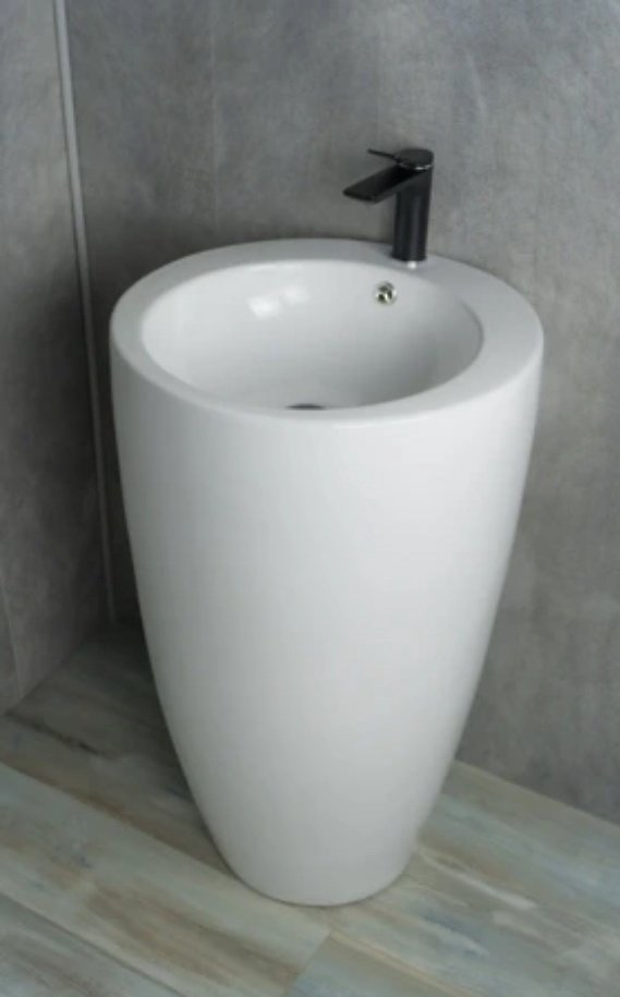 Раковина GID-ceramic Nb133 с пьедесталом круглая 49, керамика купить,398597