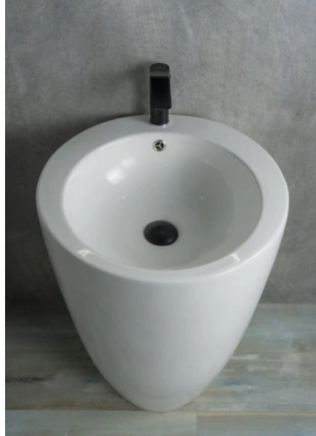 Раковина GID-ceramic Nb133 с пьедесталом круглая 49, керамика купить,398597