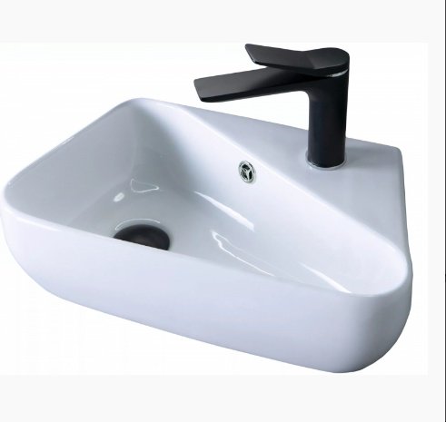 Раковина GID-ceramic N9275L подвесная прямоугольная 45, керамика