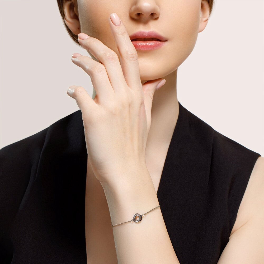Браслет SOKOLOV 87050004 длина 18 см, вес 2.11 г серебро, плетение панцирное купить,NaN