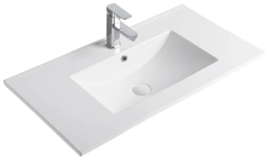 Раковина GID-ceramic 9090e врезная прямоугольная 91, керамика