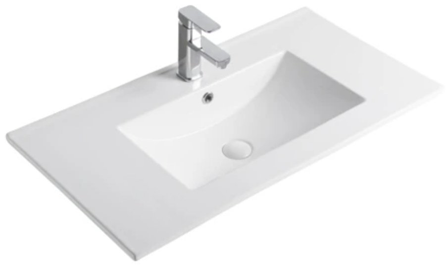 Раковина GID-ceramic 9090e врезная прямоугольная 91, керамика