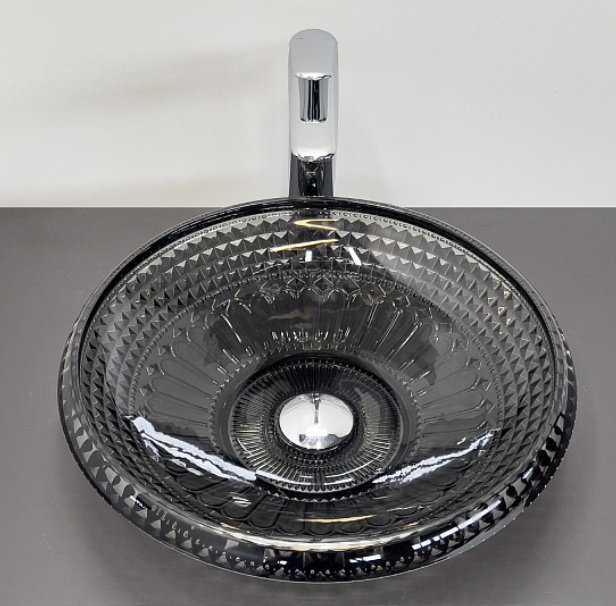Раковина Comforty CF21206 накладная круглая 44, стекло купить,173428