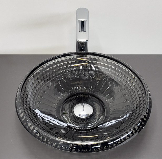 Раковина Comforty CF21206 накладная круглая 44, стекло купить,173428