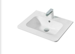 Раковина Vincea VCB-1A600W врезная прямоугольная 60, искусственный камень