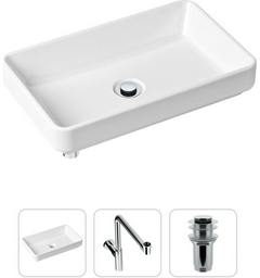 Раковина Lavinia Boho Bathroom Sink 21520153 накладная прямоугольная 34, санфарфор