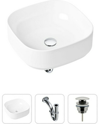 Раковина Lavinia Boho Bathroom Sink 21520218 накладная квадратная 40, санфарфор