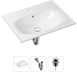 Раковина Lavinia Boho Bathroom Sink 21520434 врезная прямоугольная 46, фарфор