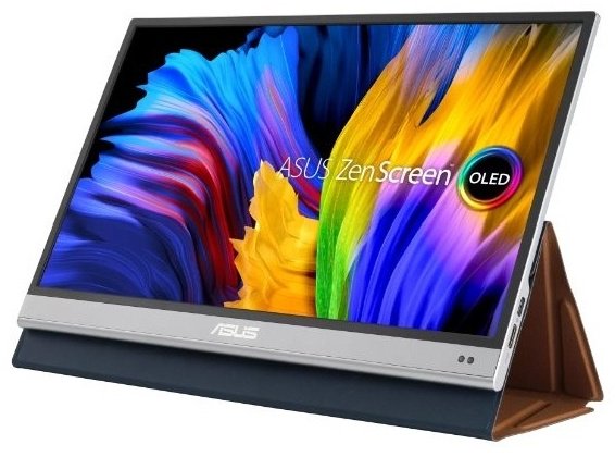 Монитор ASUS ZenScreen OLED MQ16AH 90LM07SV-B01170 серебристый