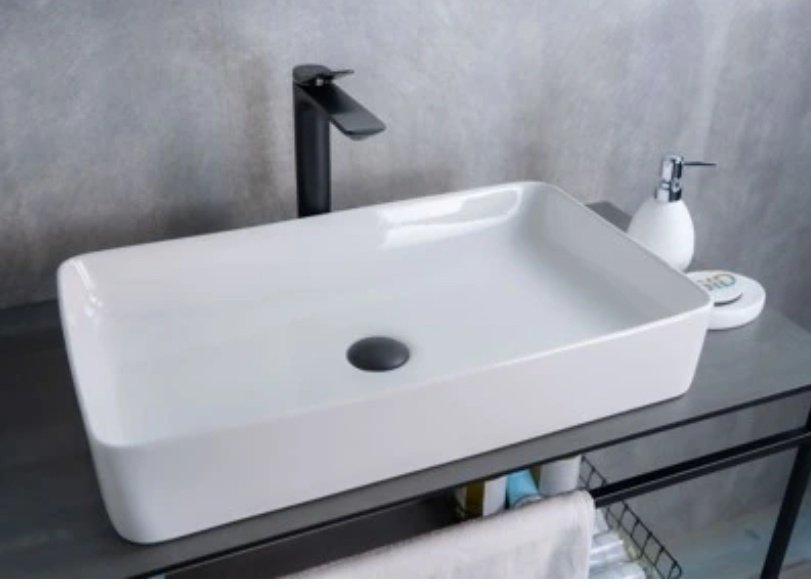 Раковина GID-ceramic N9396 накладная прямоугольная 60, керамика - ForteMarket Раковина GID-ceramic N9396 накладная прямоугольная 60, керамика купить,0
