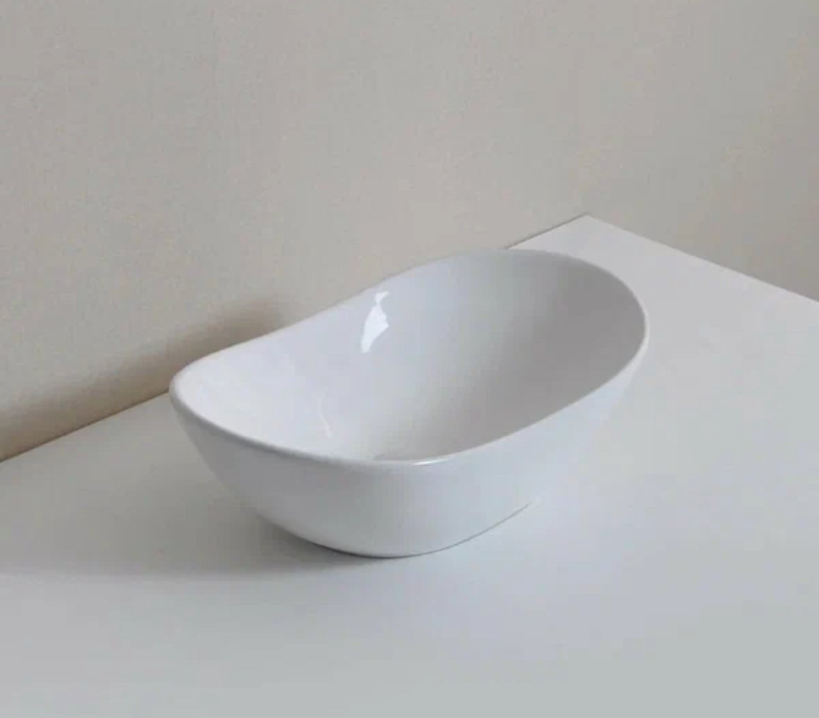 Раковина GID-ceramic N9133 накладная овальная 48, керамика купить,72535