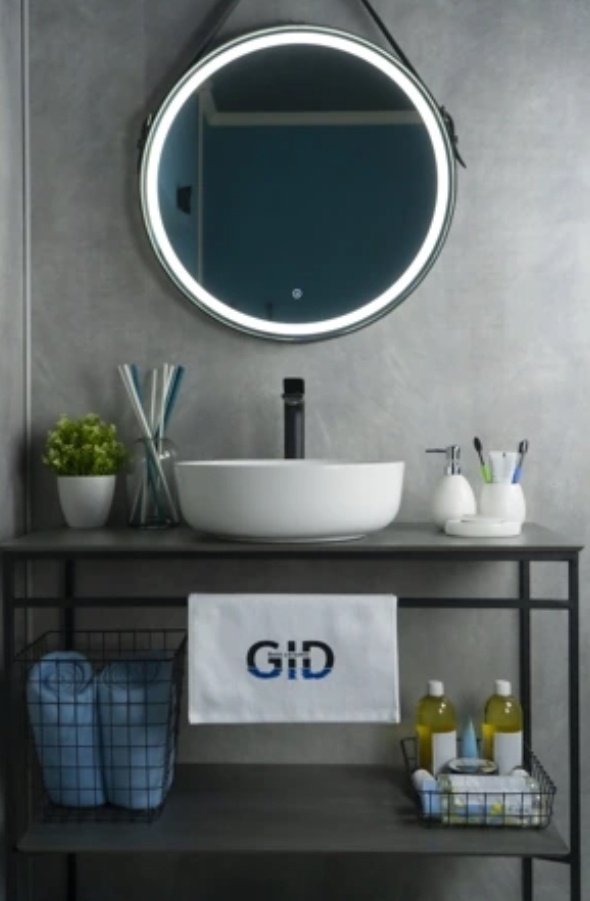 Раковина GID-ceramic D1315 накладная круглая 41, керамика