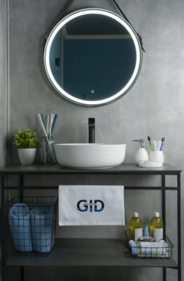 Раковина GID-ceramic D1315 накладная круглая 41, керамика купить,91540