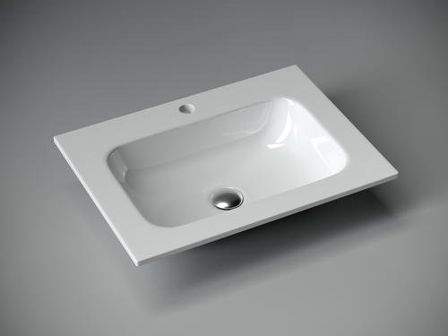 Раковина Ceramicanova CN7011 накладная прямоугольная 45.7, фарфор