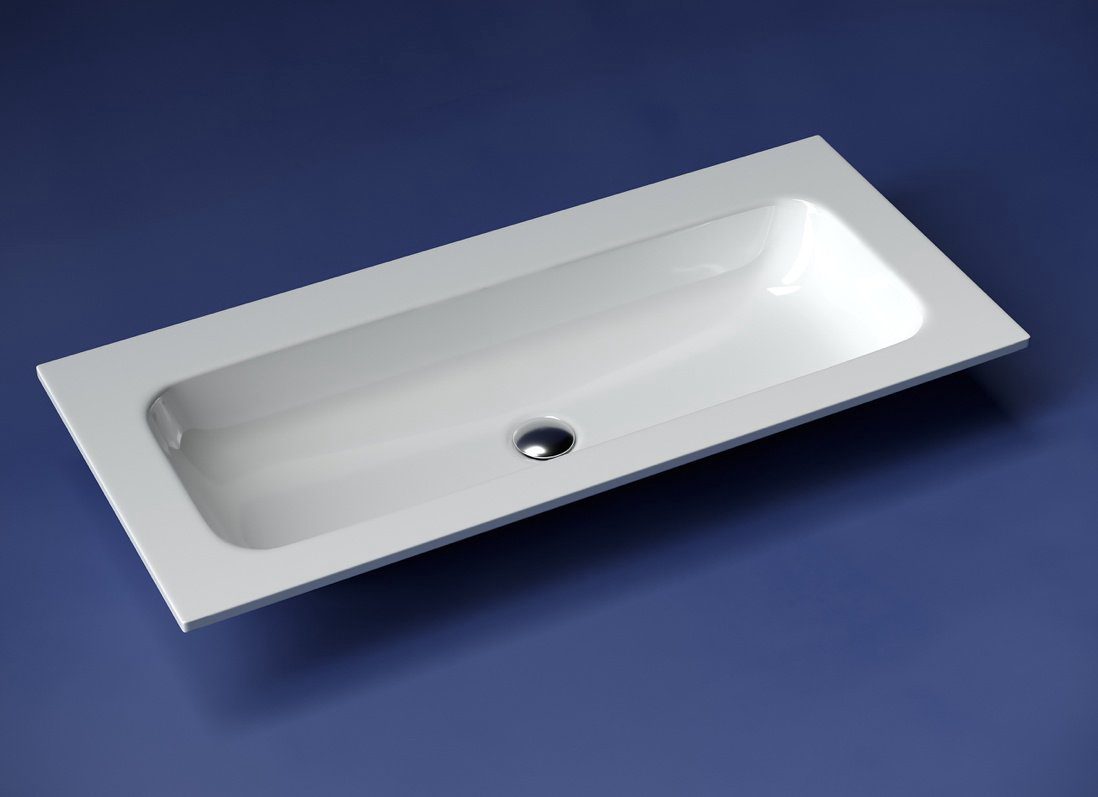 Раковина Ceramicanova CN7013wx накладная прямоугольная 101, санфарфор