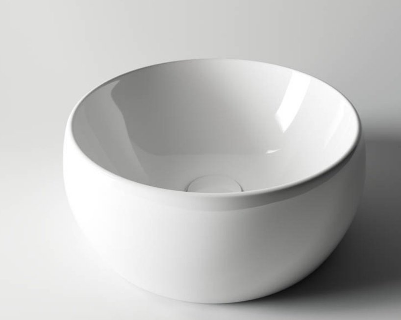 Раковина Ceramicanova CN6001 накладная круглая 39.5, санфарфор