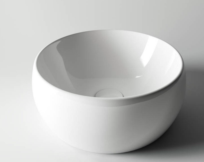 Раковина Ceramicanova CN6001 накладная круглая 39.5, санфарфор купить,NaN