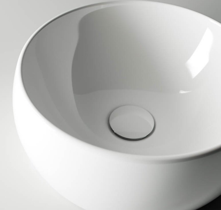 Раковина Ceramicanova CN6001 накладная круглая 39.5, санфарфор