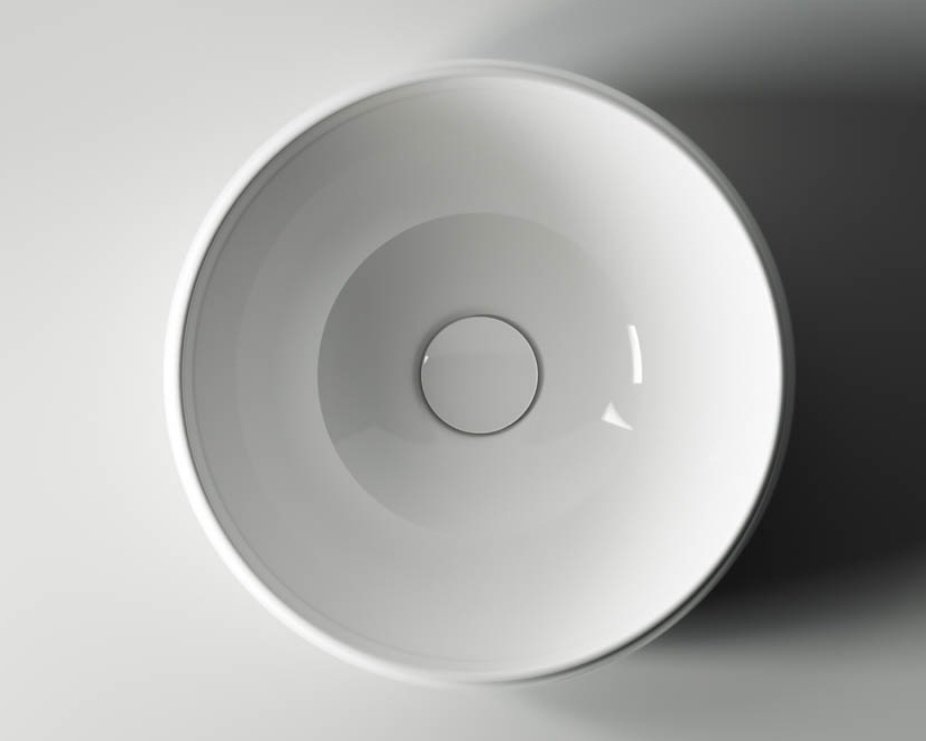 Раковина Ceramicanova CN6001 накладная круглая 39.5, санфарфор