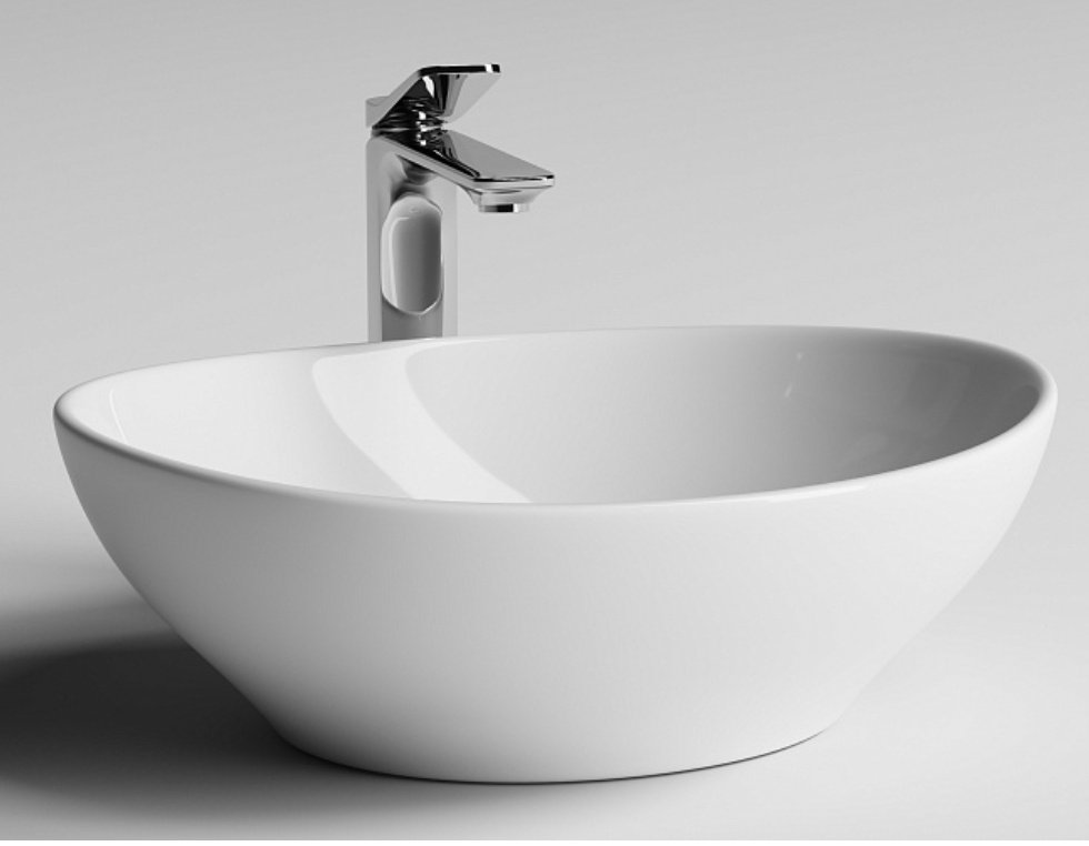 Раковина Ceramicanova CN6016 накладная овальная 40, санфарфор