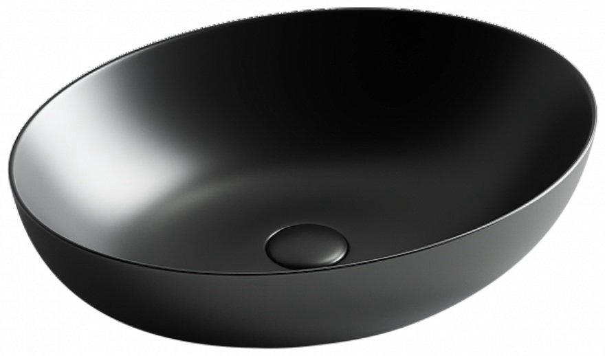 Раковина Ceramicanova CN6017MB накладная овальная 52, санфарфор купить,264869
