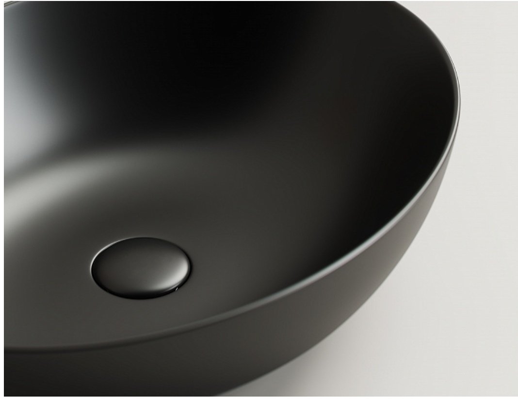 Раковина Ceramicanova CN6017MB накладная овальная 52, санфарфор купить,0