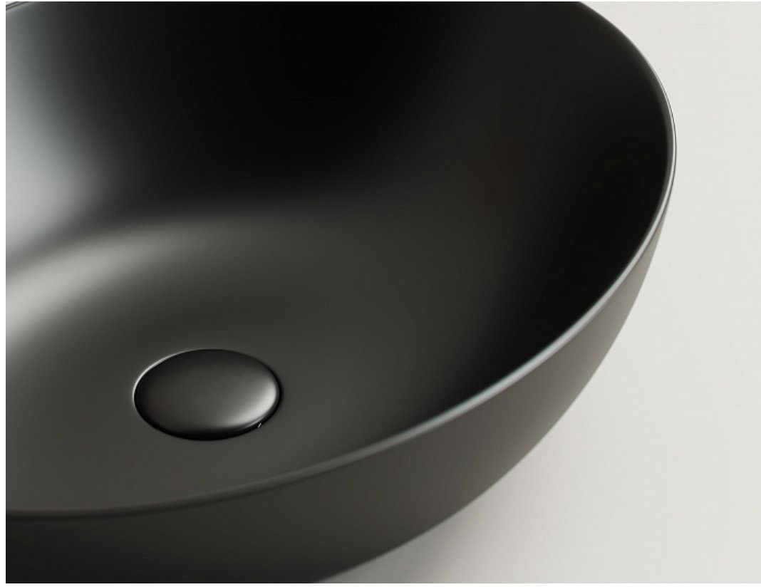Раковина Ceramicanova CN6017MB накладная овальная 52, санфарфор купить,264869