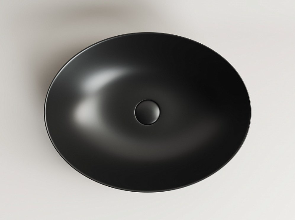 Раковина Ceramicanova CN6017MB накладная овальная 52, санфарфор купить,264869