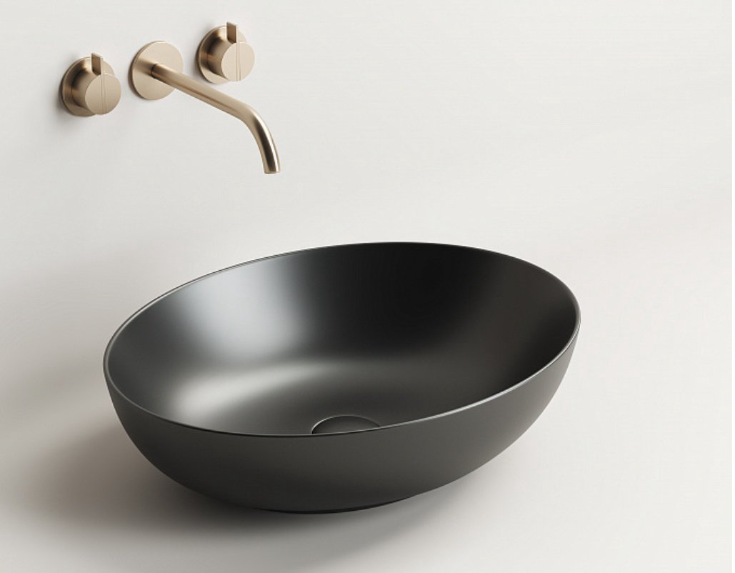 Раковина Ceramicanova CN6017MB накладная овальная 52, санфарфор купить,264869